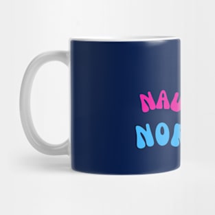 Nautical Norfolk in pink and blue Mug